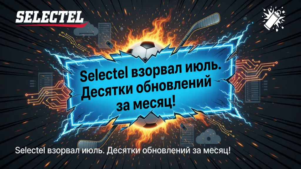 Selectel взорвал июль. Десятки обновлений за месяц!